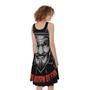 Firefighter Devil Print Sleeveless Knee Length Dress