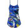 Fish Love Ocean Blue Merry Christmas - V-Neck Sleeveless Cami Dress