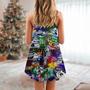 Fishing Merry Christmas Vibe - V-Neck Sleeveless Cami Dress