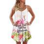 Flamingo Loves Summer Tropical Vibes Awesome - Summer Dress