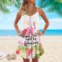 Flamingo Loves Summer Tropical Vibes Awesome - Summer Dress