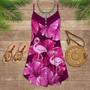 Flamingo Loves Summer Tropical Vibes Piink Style - Summer Dress