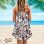 Floral Horses Spaghetti Strap Summer Dress