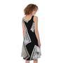 Flying USD Print Sleeveless Knee Length Dress