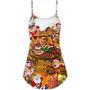 Food I Rub My Meat Christmas - V-Neck Sleeveless Cami Dress