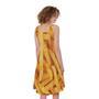 French Fries Print Sleeveless Knee Length Dress