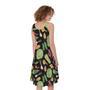 Fresh Vegetable Pattern Print Sleeveless Knee Length Dress