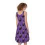 Funny Eggplant Pattern Print Sleeveless Knee Length Dress