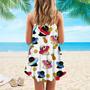 Funny Pug Pineapple Connection Spaghetti Strap Summer Dress