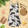 Funny Sloths Sleep More Spaghetti Strap Summer Dress