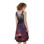 Galaxy Lunar Phase Print Sleeveless Knee Length Dress