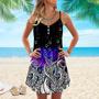 Galaxy Octopus Spaghetti Strap Summer Dress