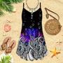 Galaxy Octopus Spaghetti Strap Summer Dress