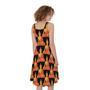 Gautama Buddha Pattern Print Sleeveless Knee Length Dress