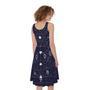 Geometric Zodiac Signs Print Sleeveless Knee Length Dress