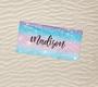 Girls Mermaid Rainbow Watermelon Personalized Name Beach Towels