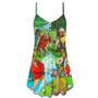 Golf Dog Cool Lover Golf Art Style - V-Neck Sleeveless Cami Dress