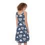 Good Night Koala Pattern Print Sleeveless Knee Length Dress