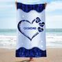 Grandma Nana Mimi Colorful Personalized Beach Towels Summer Gift