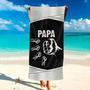 Grandpa Grandkids Hand In Hand Personalized Beach Towels Summer Gift