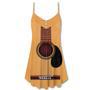 Guitar Amazing Music Basic Yellow Guitar - V-Neck Sleeveless Cami Dress