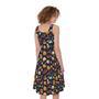 Halloween Candy Pattern Print Sleeveless Knee Length Dress