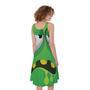 Halloween Frankenstein Face Print Sleeveless Knee Length Dress