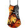 Halloween Ghost Pumpkin Scary - V-Neck Sleeveless Cami Dress