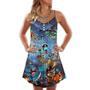 Halloween Pirate Dinosaur Scary - V-Neck Sleeveless Cami Dress