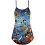 Halloween Pirate Dinosaur Scary - V-Neck Sleeveless Cami Dress