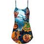 Halloween Pirate Skeleton Scary - V-Neck Sleeveless Cami Dress