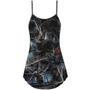 Halloween Spider Dark Scary - V-Neck Sleeveless Cami Dress