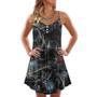 Halloween Spider Dark Scary - V-Neck Sleeveless Cami Dress