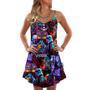 Halloween Starwars Horror Retro Vintage Disco - V-Neck Sleeveless Cami Dress