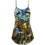 Halloween Zombie Crazy Starry Night Funny Boo Art Style - V-Neck Sleeveless Cami Dress