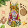 Happy Mardi Gras Carnival Spaghetti Strap Summer Dress