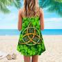 Happy St Patrick's Day Irish Spaghetti Strap Summer Dress