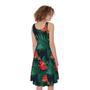 Hawaiian Tropical Flowers Pattern Print Sleeveless Knee Length Dress