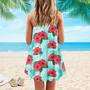 Hibicus Floral Spaghetti Strap Summer Dress