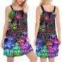 Hippie Alien Peace Color - Women's Sleeveless Cami Dress