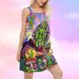 Hippie Alien Peace Life Color - Women's Sleeveless Cami Dress