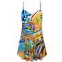 Hippie Bus Love Beach Summer - V-Neck Sleeveless Cami Dress