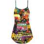 Hippie Bus Peace Life Colorful Style - V-Neck Sleeveless Cami Dress