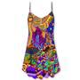 Hippie Colorful Love Life - V-Neck Sleeveless Cami Dress