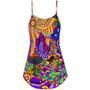 Hippie Colorful Love Life - V-Neck Sleeveless Cami Dress