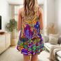 Hippie Colorful Love Life - V-Neck Sleeveless Cami Dress