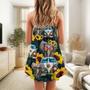 Hippie Elephant Wonderful Camping - V-Neck Sleeveless Cami Dress