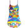 Hippie Frog Mushroom Hippie Colorful Art Peace - V-Neck Sleeveless Cami Dress