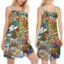 Hippie Funny Animals Happy Together Love Beach - Women's Sleeveless Cami Dress