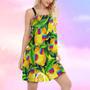 Hippie Funny Lemon Peace - Women's Sleeveless Cami Dress